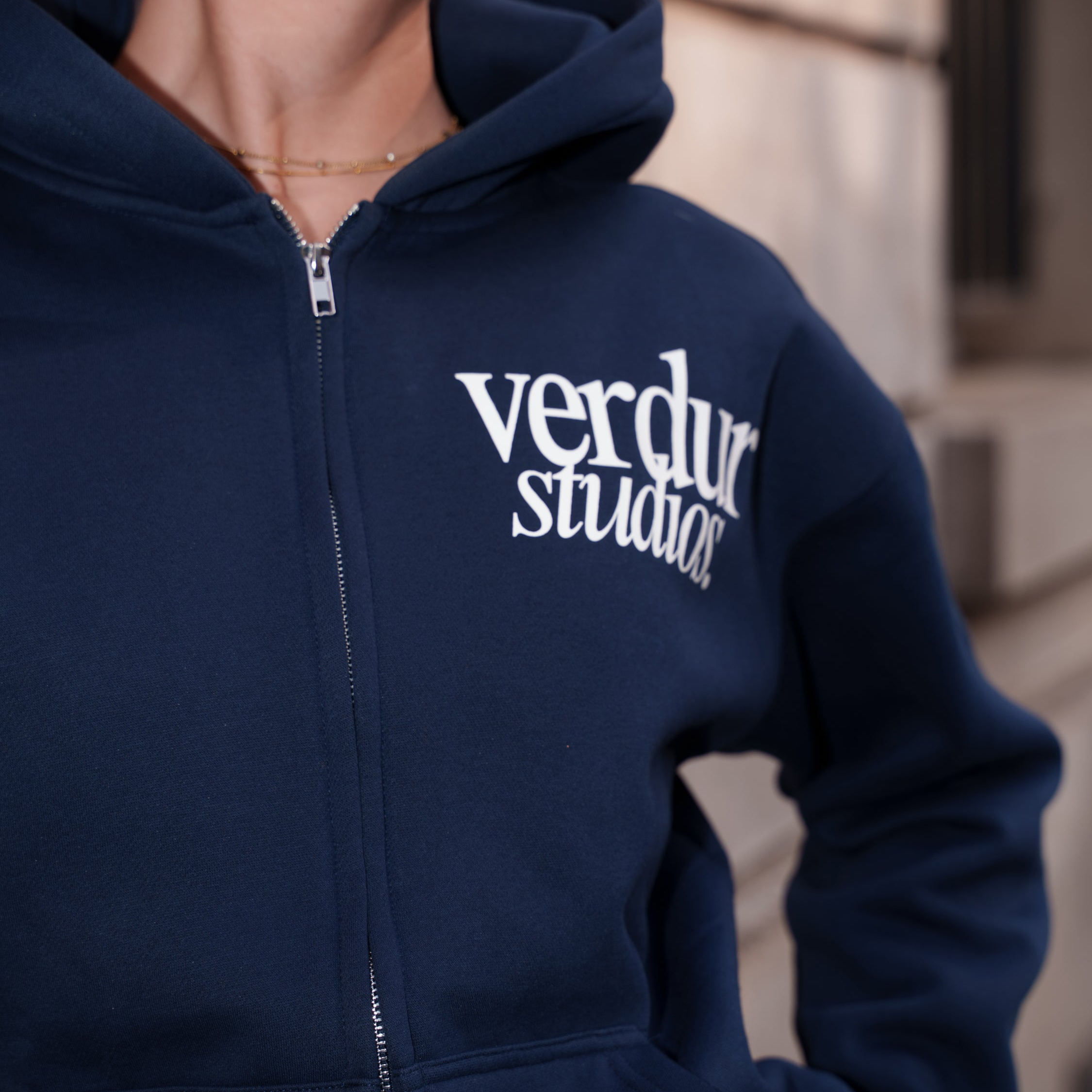 Verdur Studios Zip Hoodie Navy