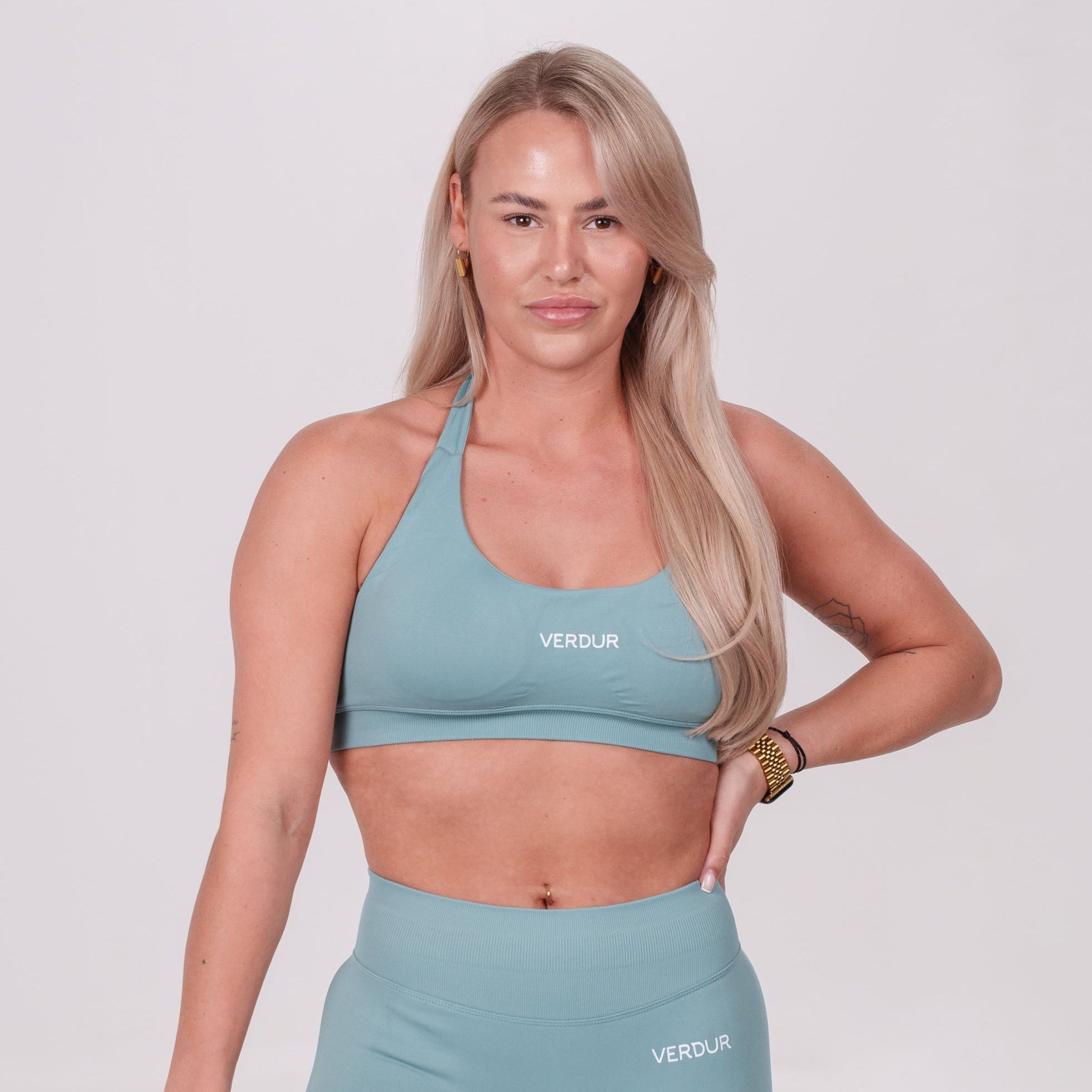 Empower Sports Bra – Mint Sky