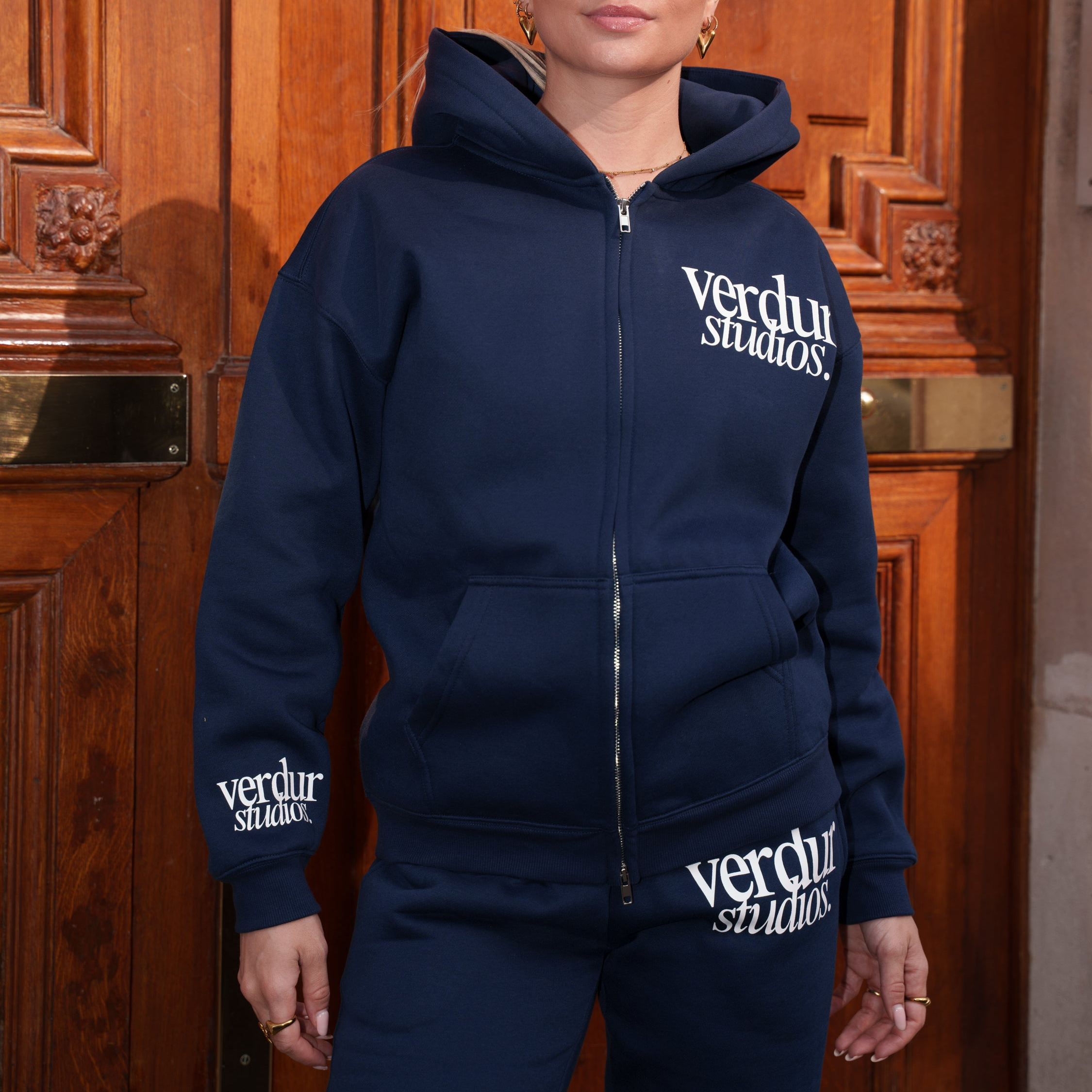 Verdur Studios Zip Hoodie Navy