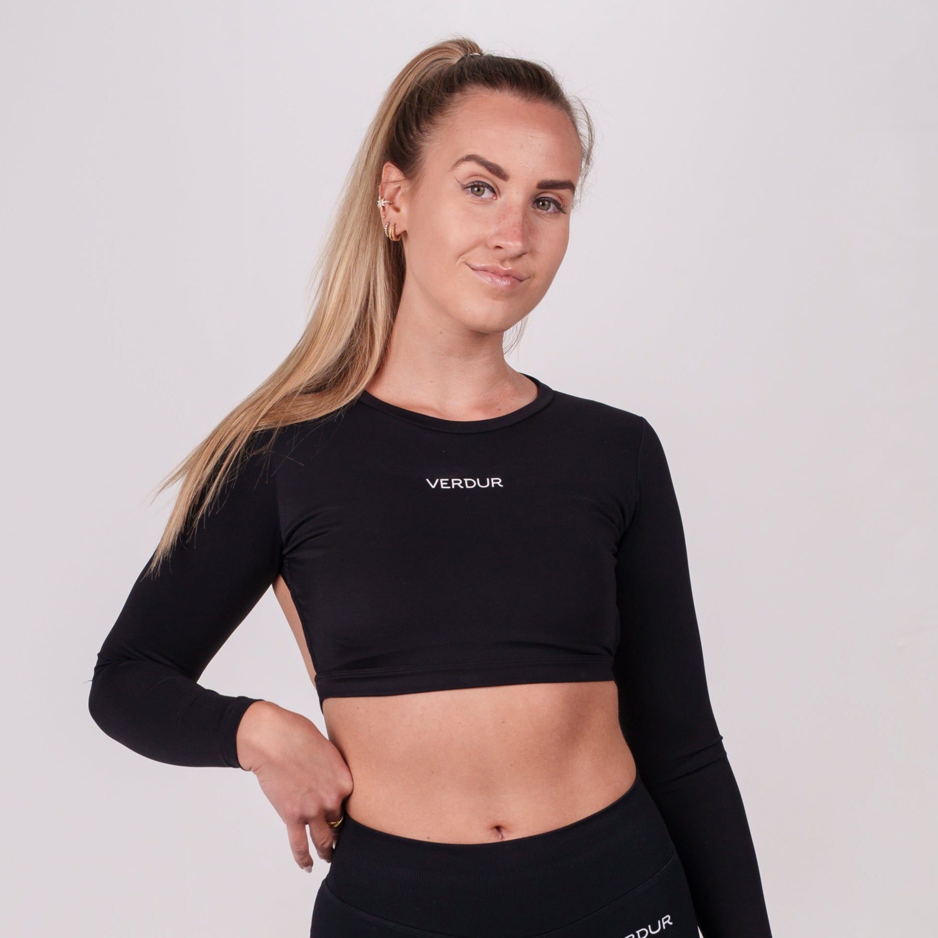 Backless Longsleeve - Noir