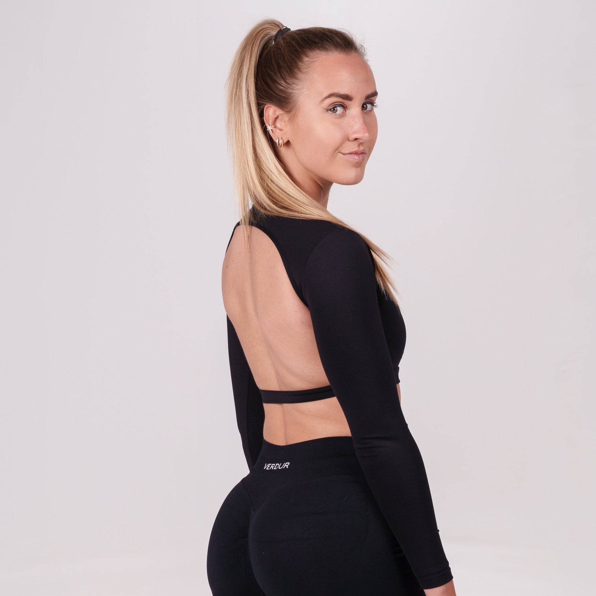 Backless Longsleeve - Noir