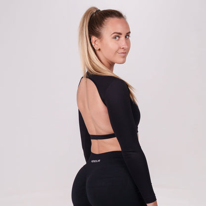 Backless Longsleeve - Noir