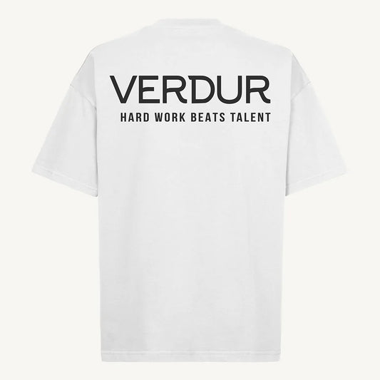 Hard Work Beats Talent - Oversized T-shirt White